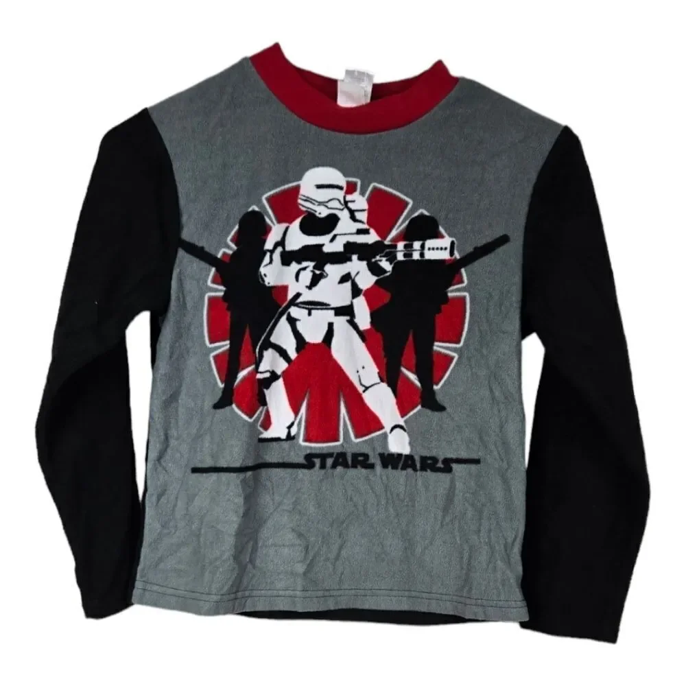 Star Wars Stormtrooper Boys Fleece Pajama Sleep Set 2 Piece Sleepwear Size 10